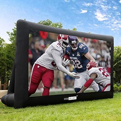 VIVOHOME 16ft Indoor and Outdoor Inflatable Blow up Mega Movie Projector Screen with Carry Bag fo... | Amazon (US)