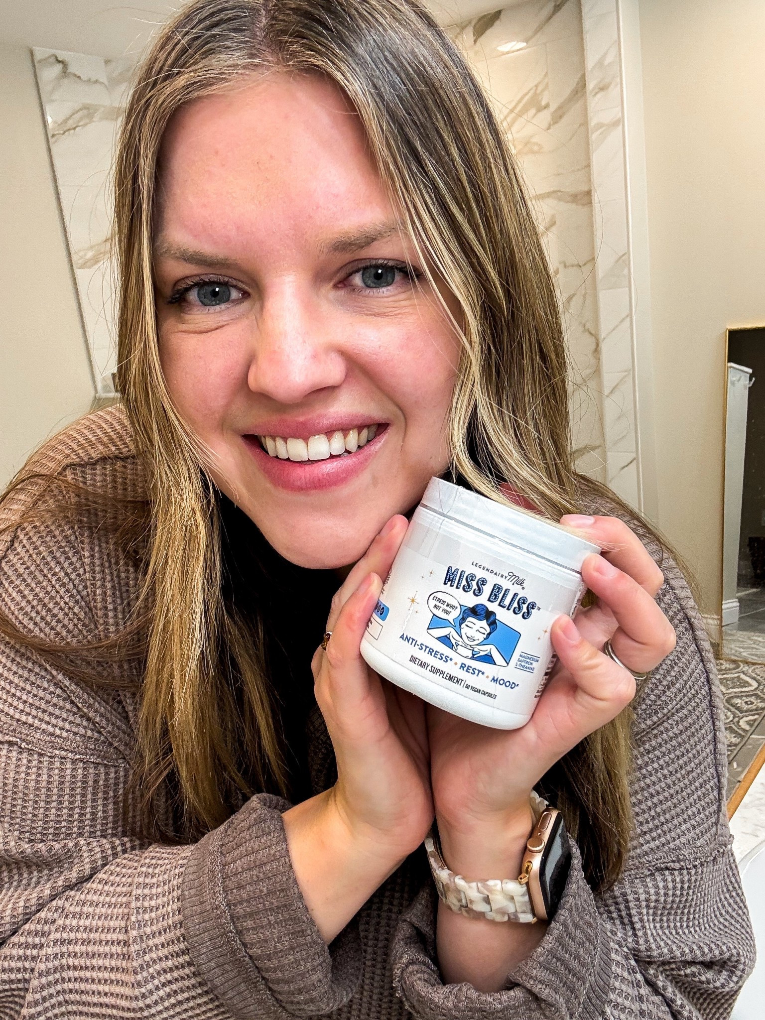 Miss Bliss 😌
Because my nervous system is ✨doing its best✨. This is my daily calm without the sleepy, foggy feeling. Just a little help taking the edge off when life is loud and my brain won’t shut up. @legendairymilk 
#WellnessRoutine #SelfCareRitual #LegendairyMilk #ad

#LTKmorningroutine #LTKmomlife #LTKdayinmylife