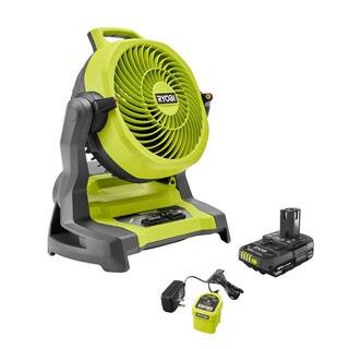 ONE+ 18V Cordless 7-1/2 in. Bucket Top Misting Fan Kit with Compact Battery and Charger | The Home Depot