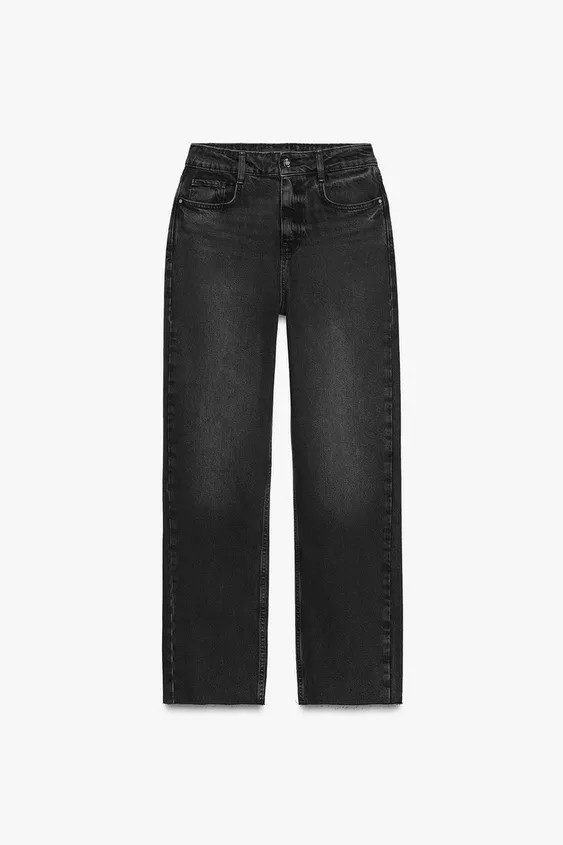 Z.02 STRAIGHT HIGH-WAIST ANKLE JEANS | Zara Canada