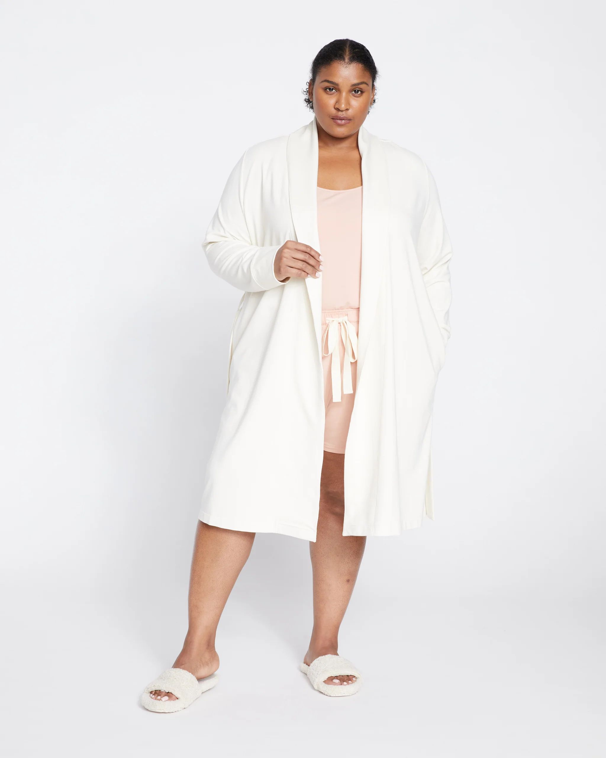 Rachele Lounge Robe - Jet Stream | Universal Standard