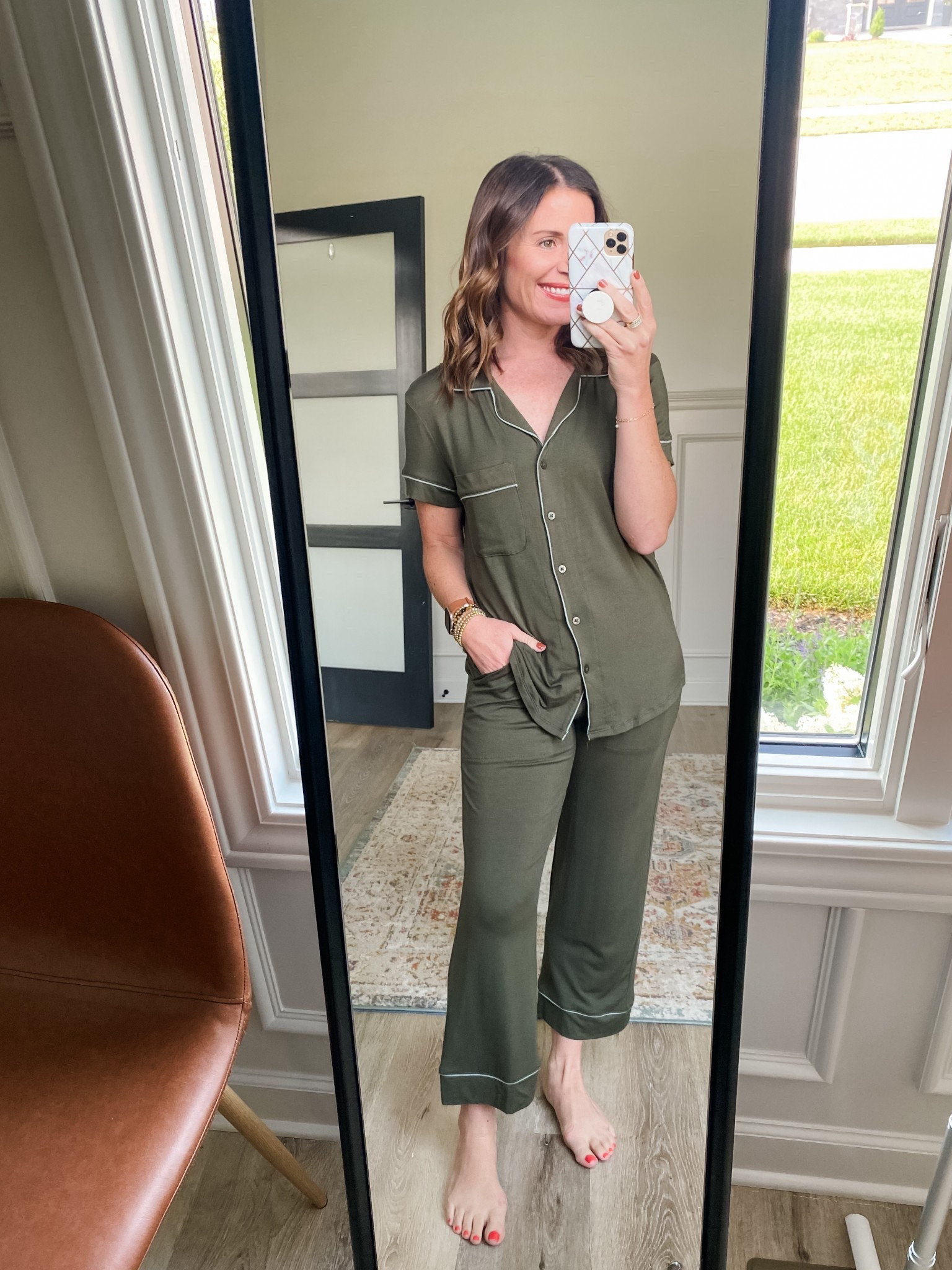 Olive Green PJ set 
Size XS

#LTKPetite #LTKFindsUnder50 #LTKStyleTip