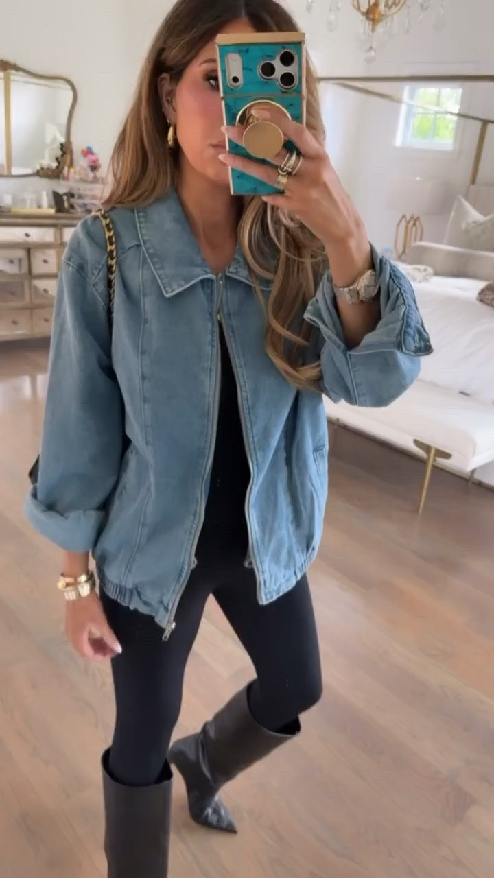 Sell out risk! This denim jacket reminds me of Zimmermann! Wearing XS jacket and small leggings!

Nordstrom fashion, Nordstrom finds, Fall outfits women, Teacher outfits, Denim jackets, Black leggings, Fall boots, Winter boots, Country concert outfits, Business casual workwear, Gemme Beauty, Emily Gemma

#LTKdayinmylife #LTKgrwm #LTKSeasonal