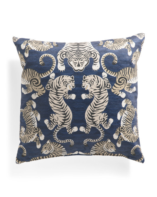 Made In Usa 22x22 Tabby Tiger Pillow | TJ Maxx