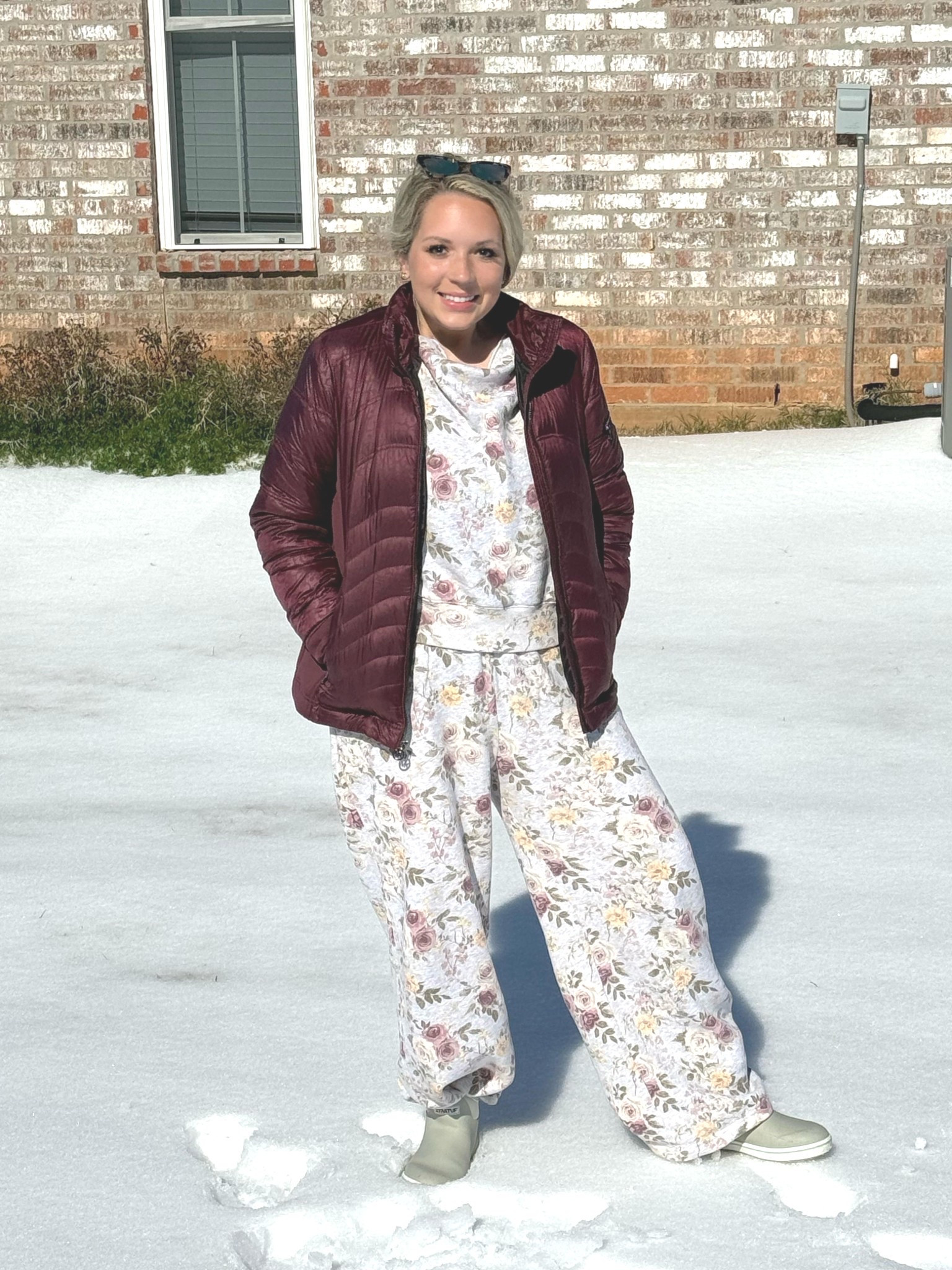Cold… but cute sweats! 

Half way put together for a milk run in all of this ice! 

#LTKSaleAlert #LTKSeasonal #LTKootd