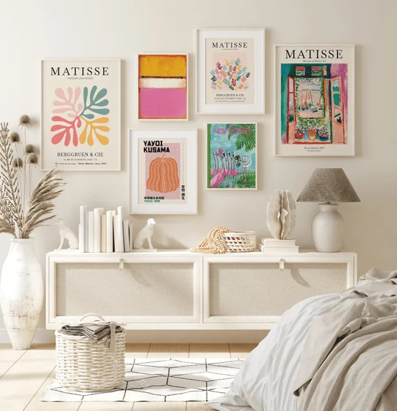 Gallery Wall Set Set of 6 Prints Matisse Print Exhibition | Etsy Spain | Etsy (ES)