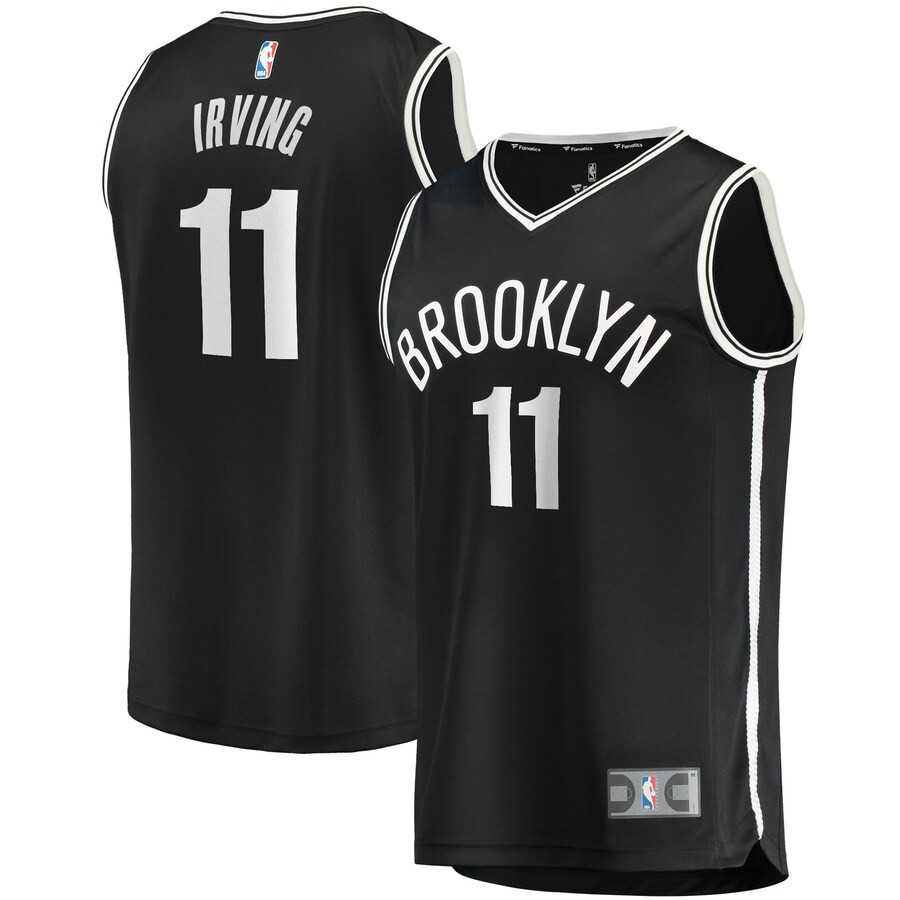 Kyrie Irving Brooklyn Nets Fanatics Branded 2019/20 Fast Break Replica Jersey Black - Icon Editio... | Fanatics