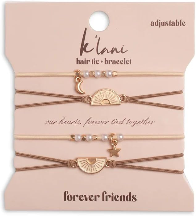 Amazon.com : K'lani Hair Tie Bracelets for Women - Elastic Hair Bands That Double as Stylish Jewe... | Amazon (US)