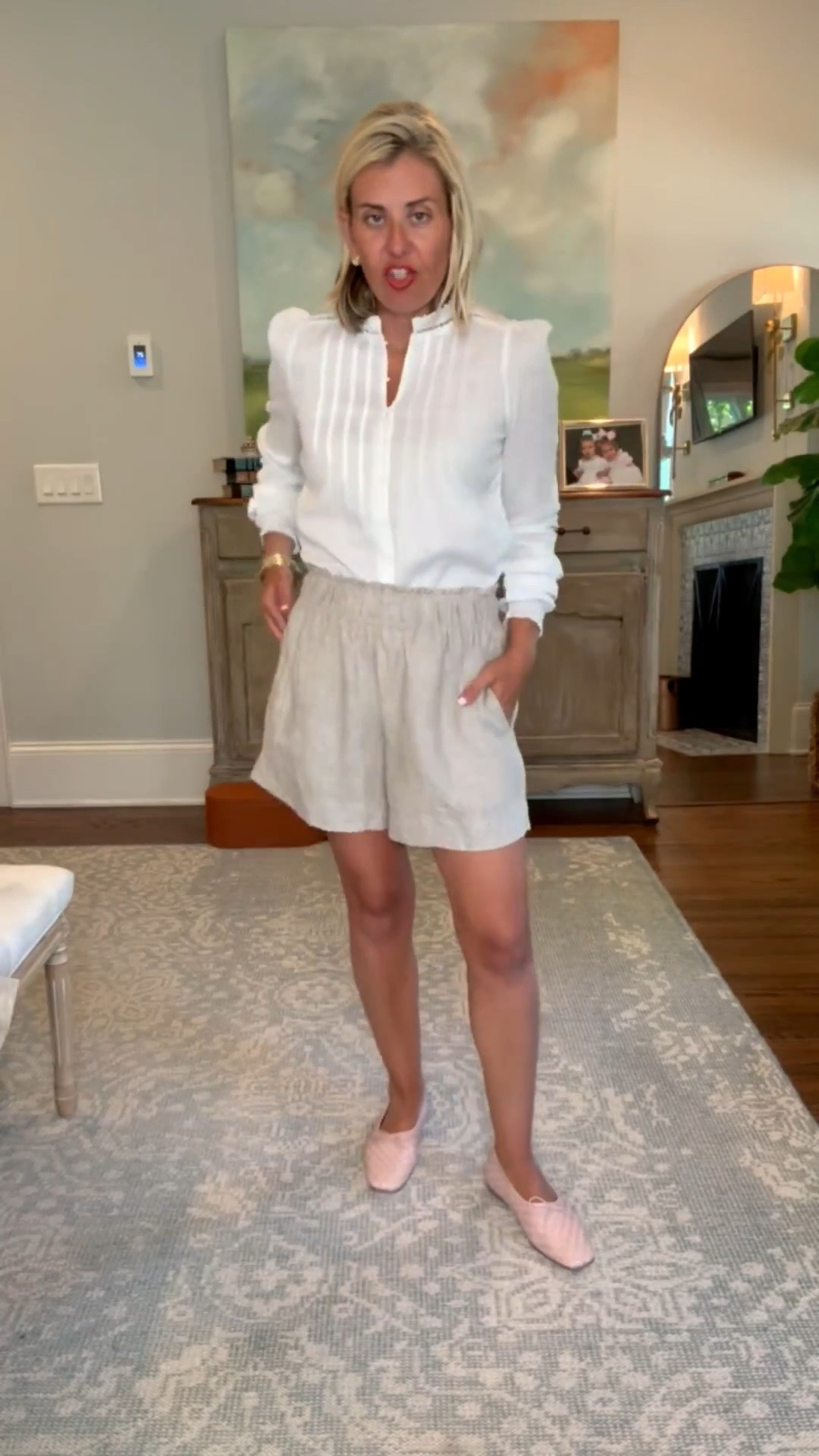 You know the drill… sweating in the parking lot and freezing the second you walk inside. Rounding up the outfits
I will reach for all summer: easy pieces with a layer for when the AC is working overtime.
Tops, sweater, jacket, dresses size XS
Shorts size s
Shoes- size down to 7 (usually 8)
@quince #quincepartner