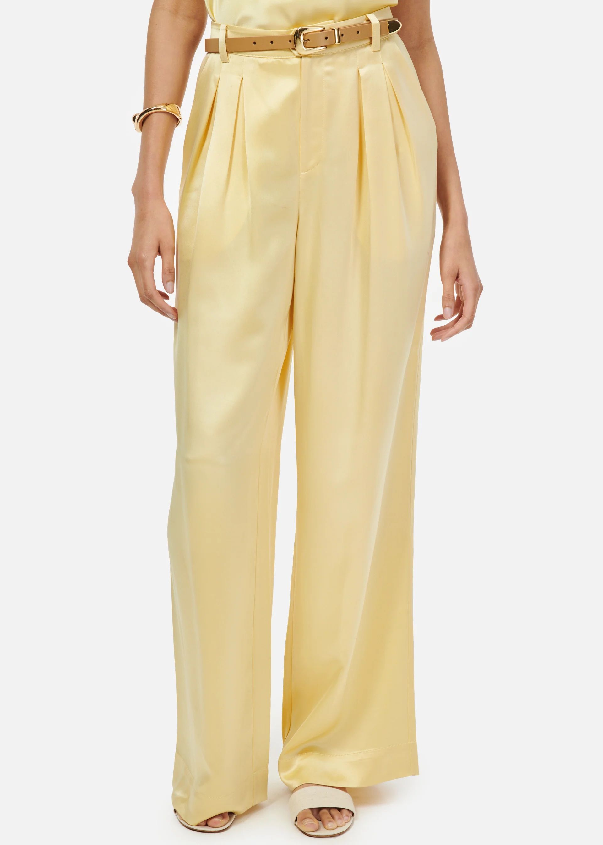 Davina Wide Leg Pant Sunlight | CAMI NYC