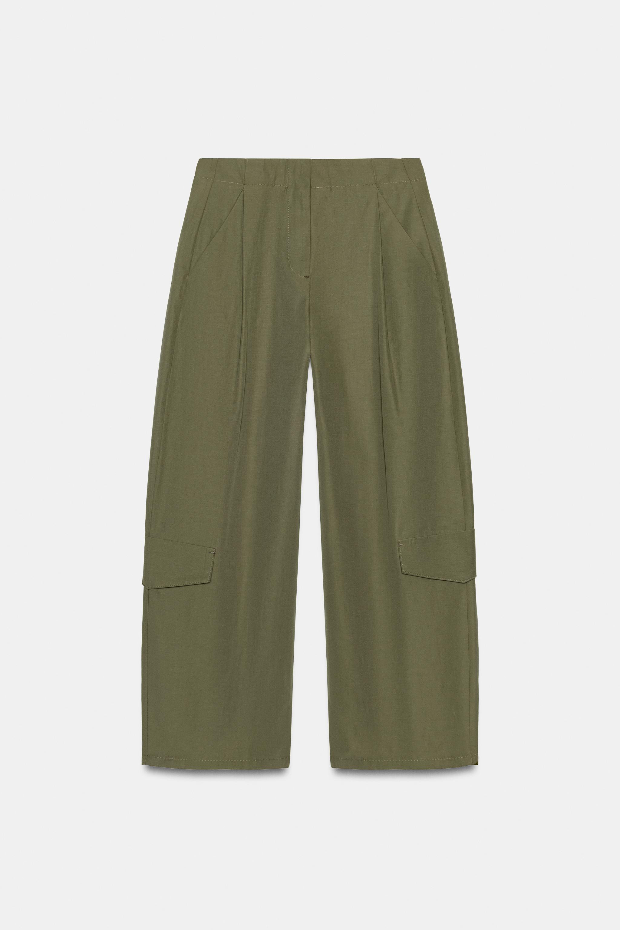 PLEATED TROUSERS WITH BELT LOOP AT THE BACK | Zara US