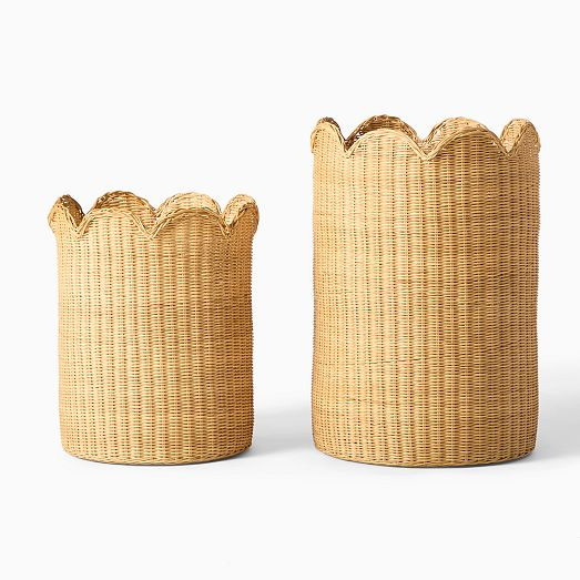 Misha & Puff Rattan Baskets (Set of 2) | West Elm (US)