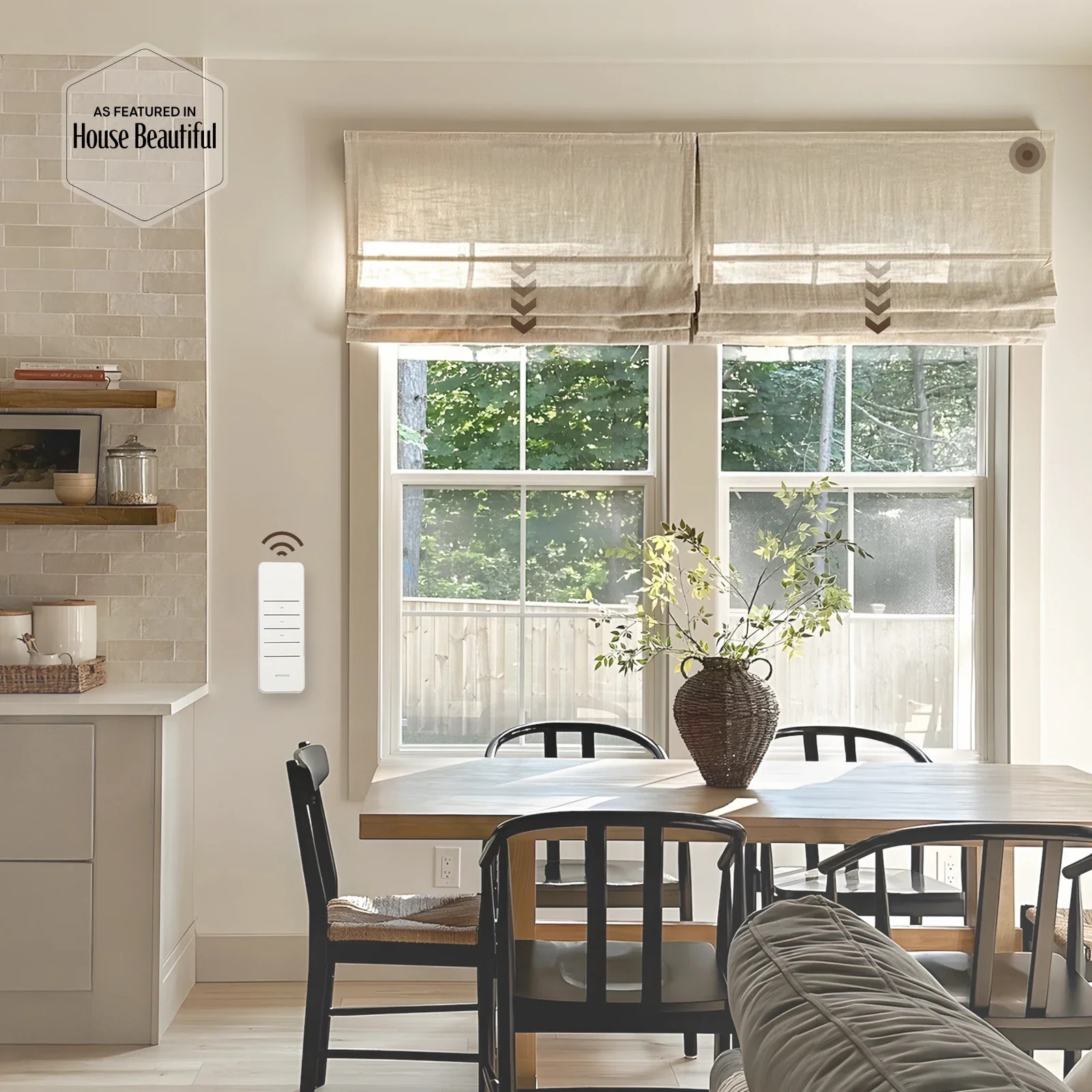 Motorized Roman Shade Cordless | TWOPAGES