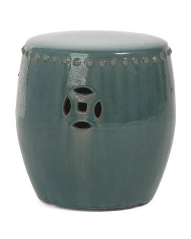12x12 Vintage Nail Stool Drum | TJ Maxx