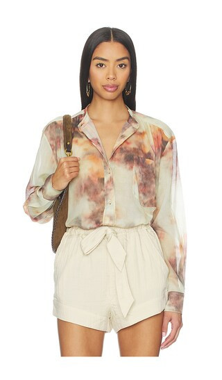 Isabel Marant Etoile Mexika Top in Beige,Burgundy. - size 38/6 | Revolve Clothing (Global)
