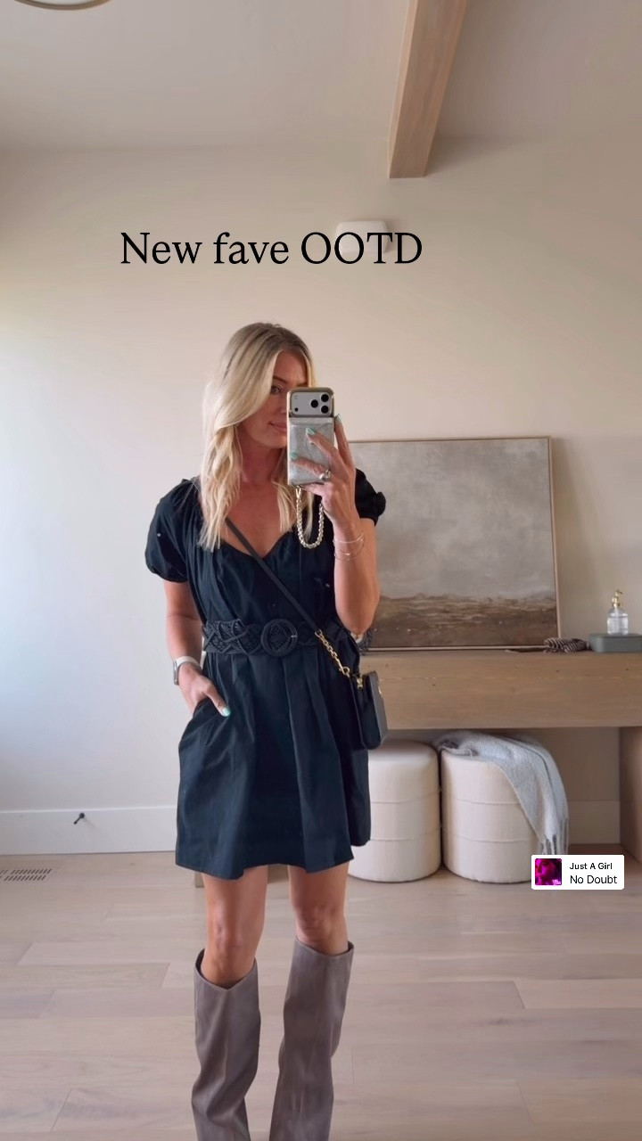 The easiest dress to wear and it has pockets! Boots from Target and they are crazy comfortable! OOTD