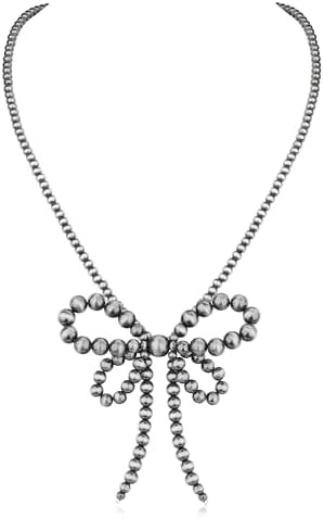 Navajo Pearl Bow Necklace Western Jewelry for Women Cowgirl Turquoise Necklaces Jewelry | Amazon (US)