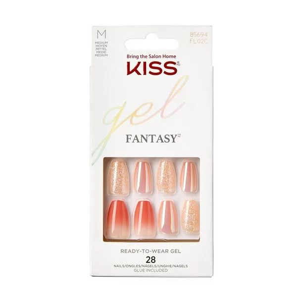 KISS Gel Fantasy - Problem Solved - Fake Nails, 28 Count, Medium | Walmart (CA)