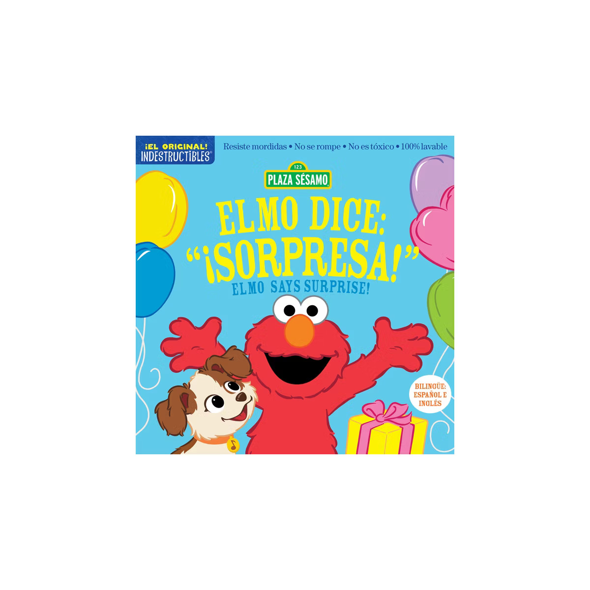 Indestructibles: Sesame Street: Bilingual English/Spanish Elmo Dice: ¡Sorpresa! / Elmo Says Surp... | Target