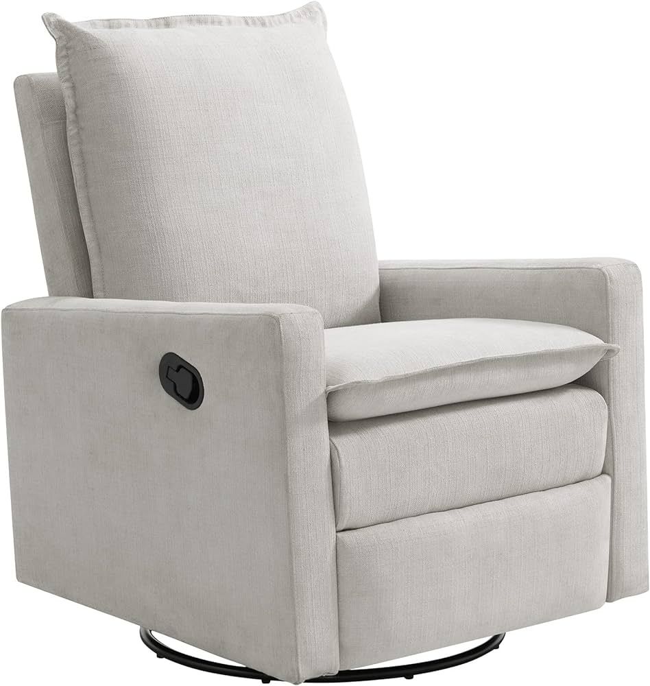 Oxford Baby Uptown Upholstered Swivel Glider & Recliner Nursery Chair, Sand | Amazon (US)