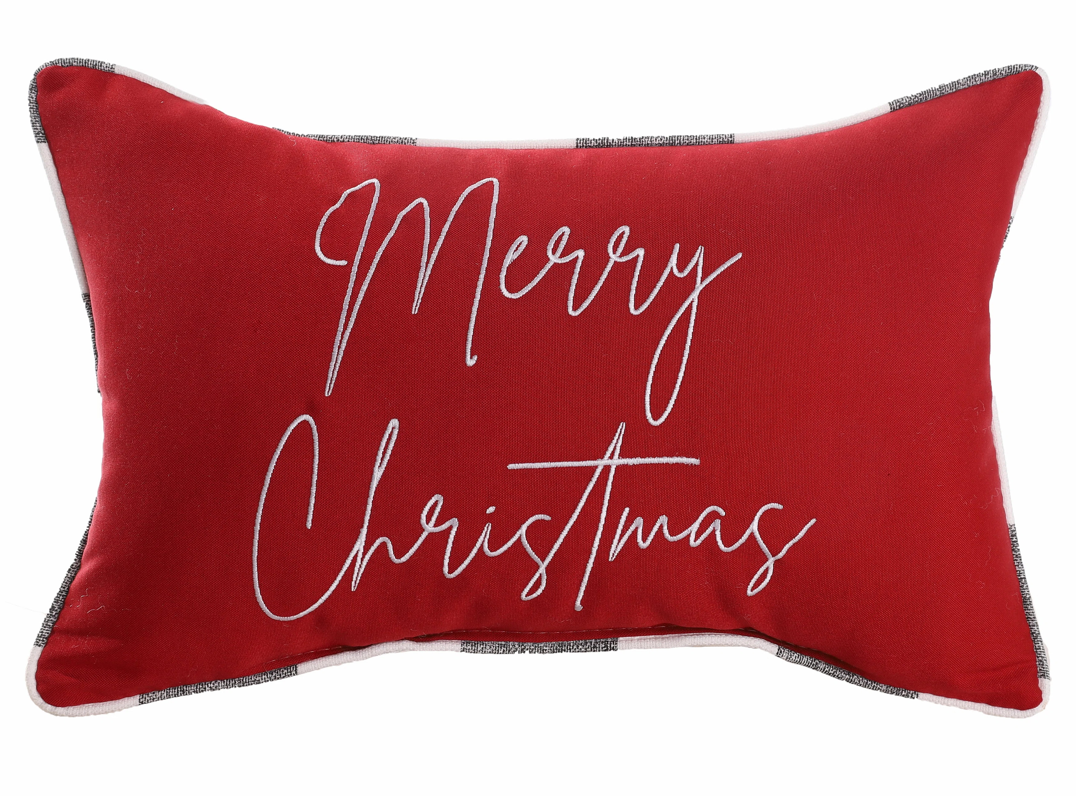 Embroidered Indoor/Outdoor Reversible Throw Pillow | Wayfair North America