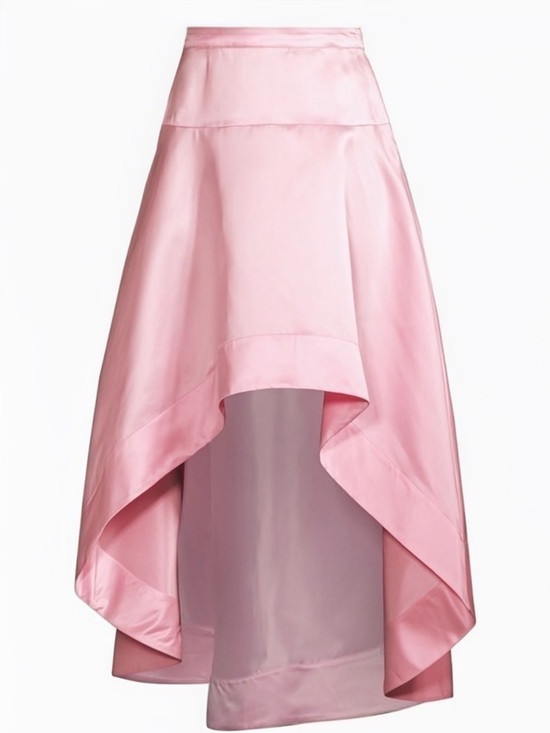 NWT Cynthia Rowley ‘Satin High Low Skirt’ in Baby Pink Size 6 | Poshmark