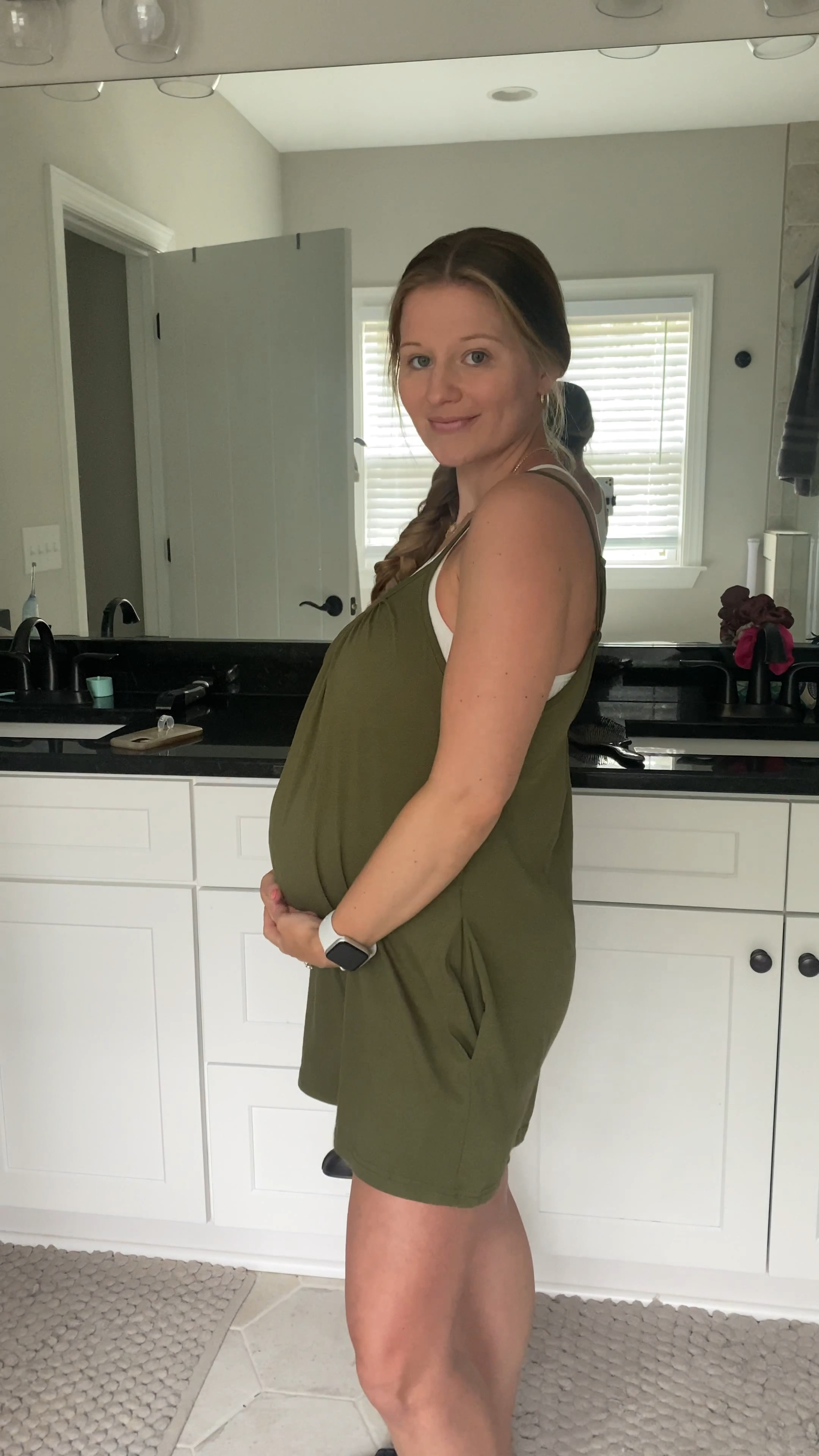 My go to everyday bump friendly fit! I have it in 3 colors, so comfy and stretchy. Size small in romper & tanks 

#LTKunder50 #LTKbump