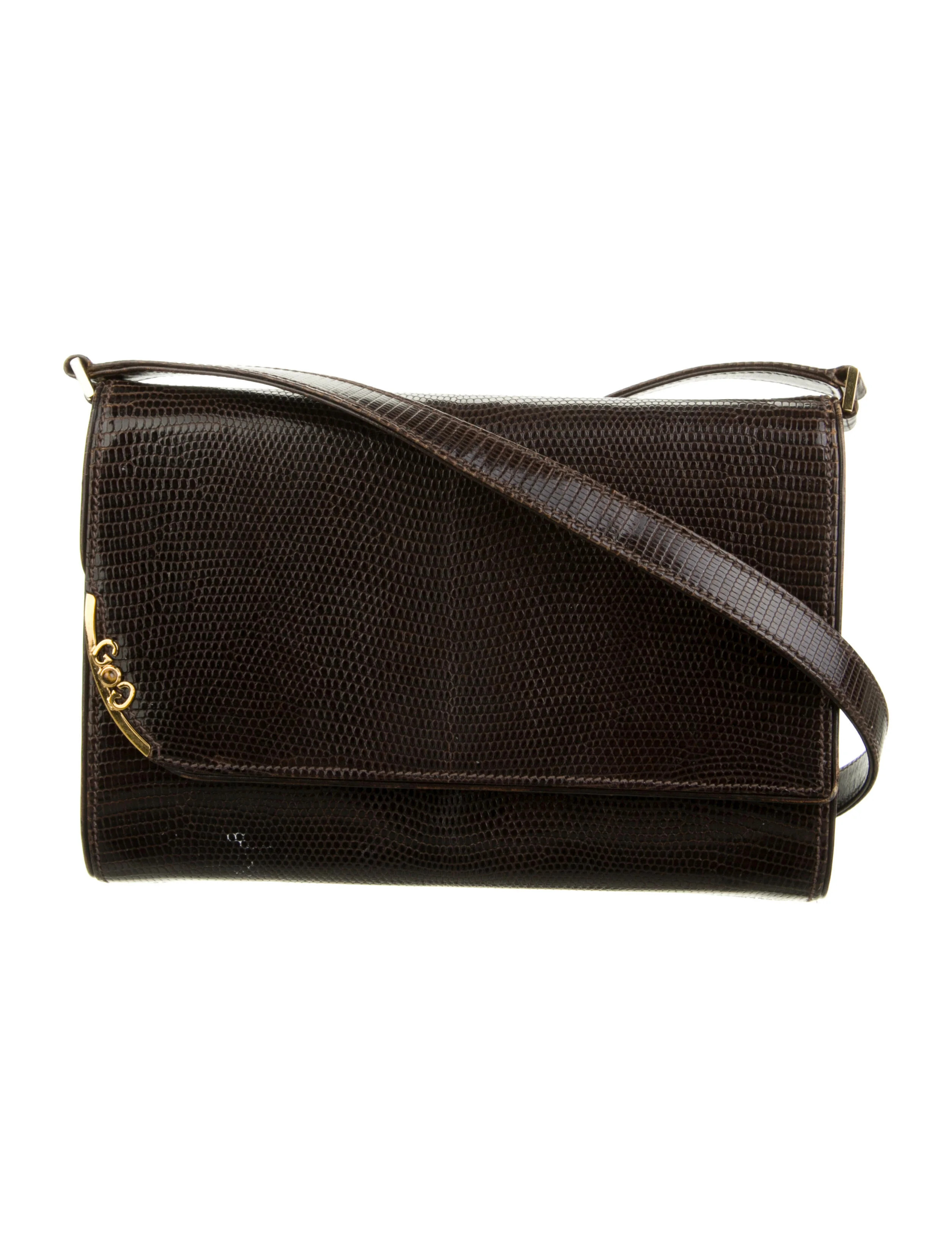 Lizard Flap Shoulder Bag | The RealReal