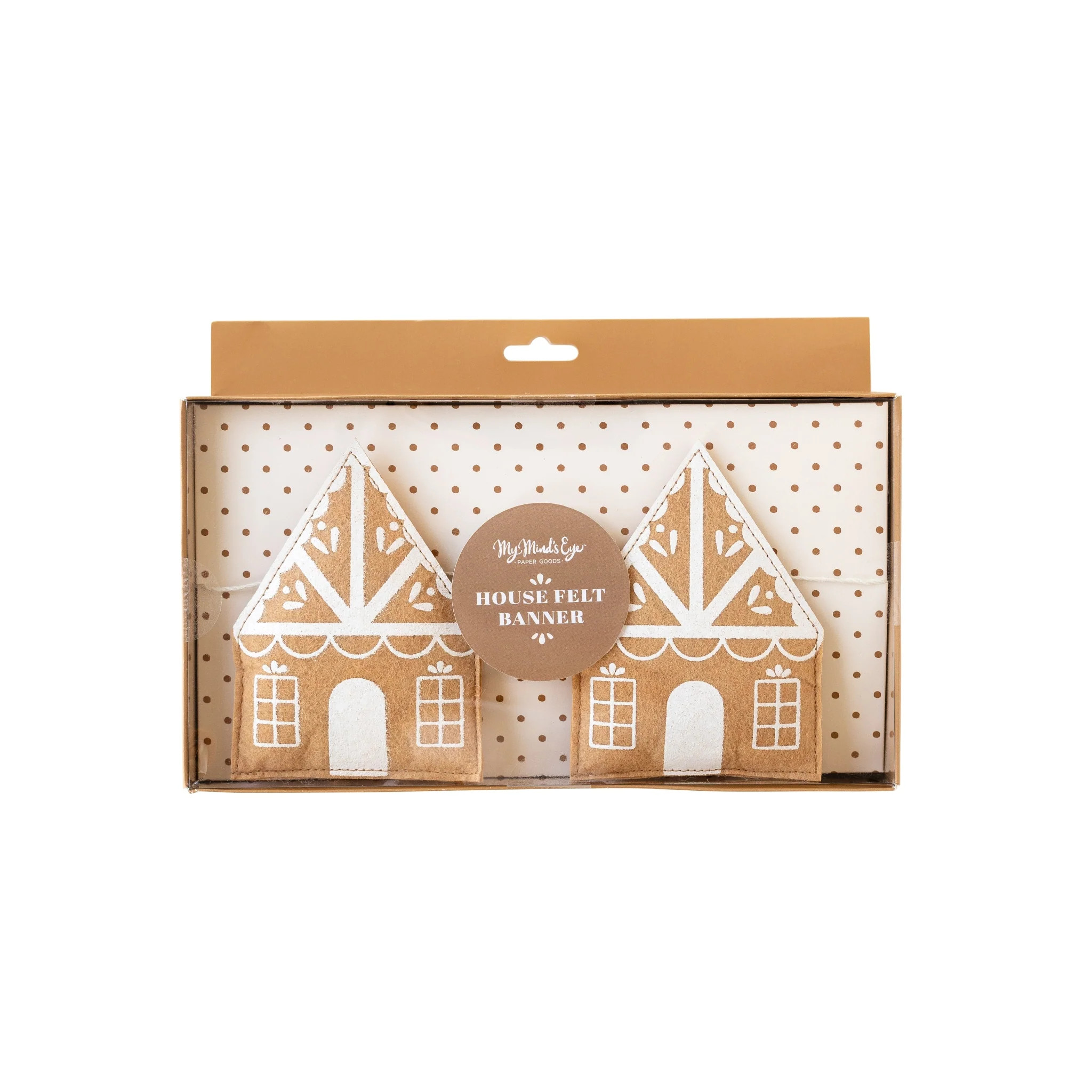 Gingerbread Felt Gingerbread House Banner | My Mind's Eye