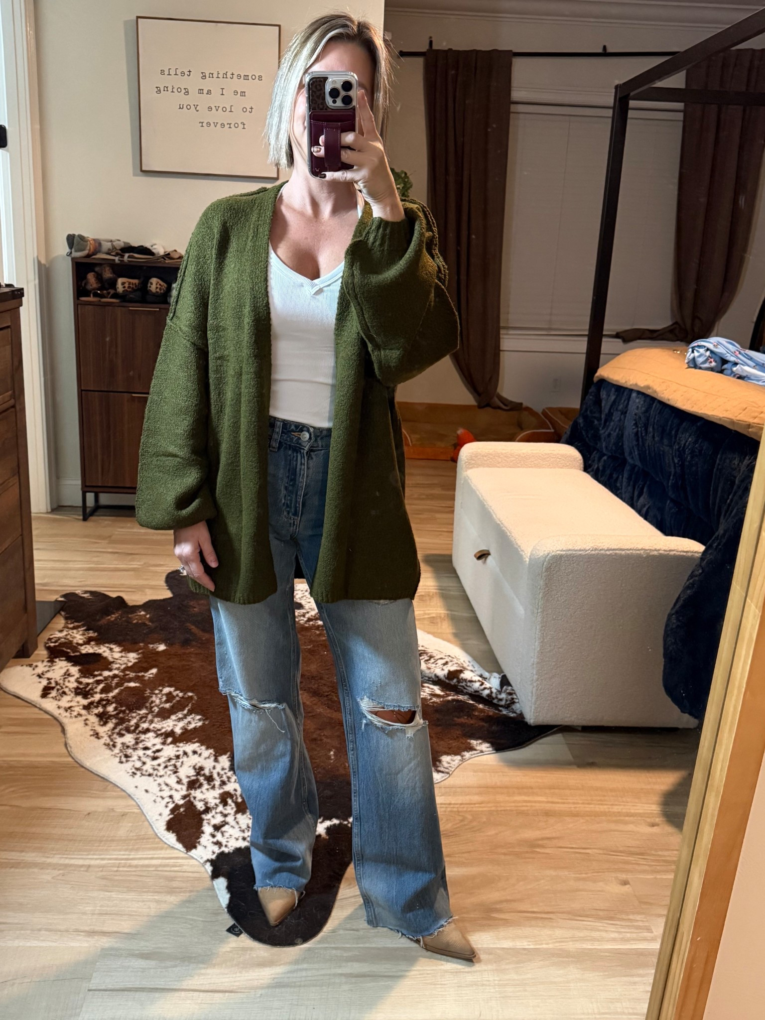 Cardigan size medium for oversized fit
Tank small
Jeans 25, they are Zara but no longer sold so I linked similar 
Boots TTS

#LTKPetite #LTKStyleTip #LTKOver40