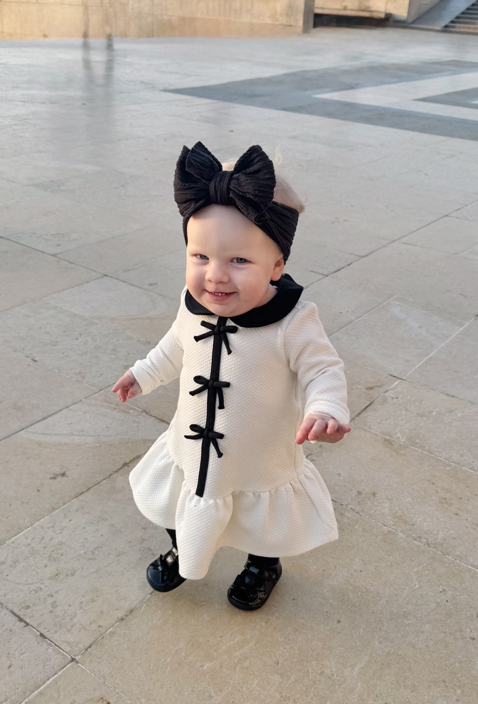 Bonjour from Caroline! I can’t wait to see how our sunrise Eiffel Tower pictures turn out - she was really feeling herself!! 👱🏼‍♀️
I love this outfit for a trip to Europe or just any time you’re going for that classy look! 



#LTKBaby #LTKTravel #LTKootd