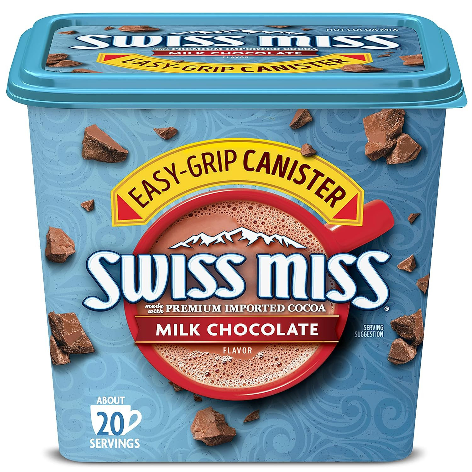 Swiss Miss Milk Chocolate Flavored Hot Cocoa Mix, 22.23 oz. Canister | Amazon (US)
