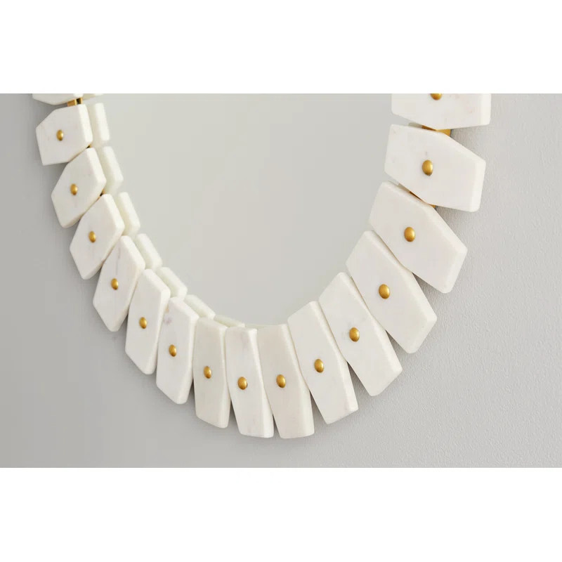 Dhruv Marble Modern Accent Mirror | Wayfair North America
