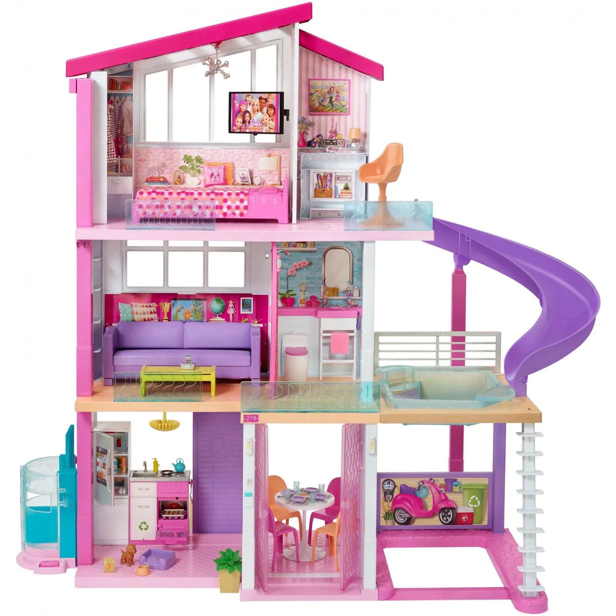 Barbie Dreamhouse Dollhouse with Pool, Slide and Elevator | Walmart (US)