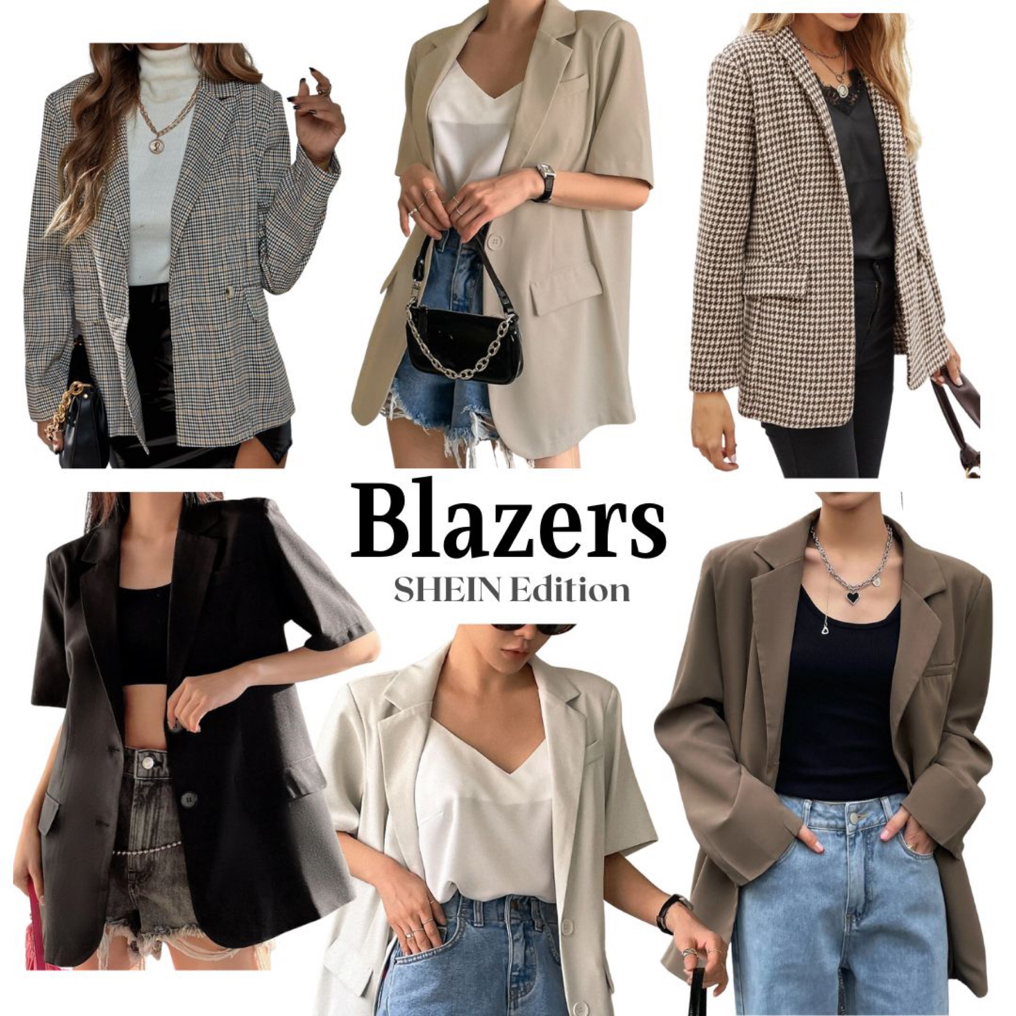 DAZY Lapel Neck Pocket Patched Blazer