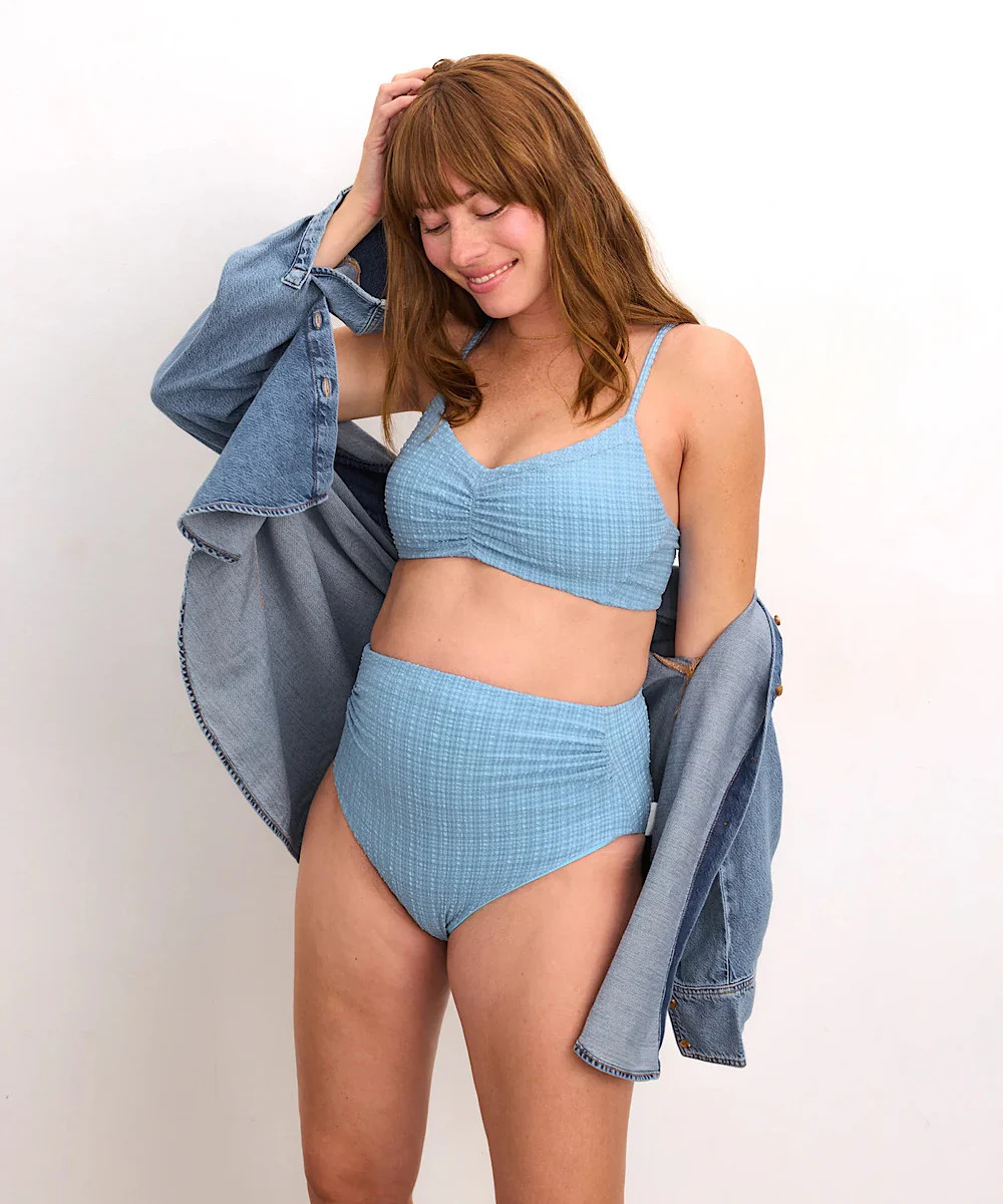 HATCH: The Zanzibar Maternity Bikini (Blue) | Bump City Nashville
