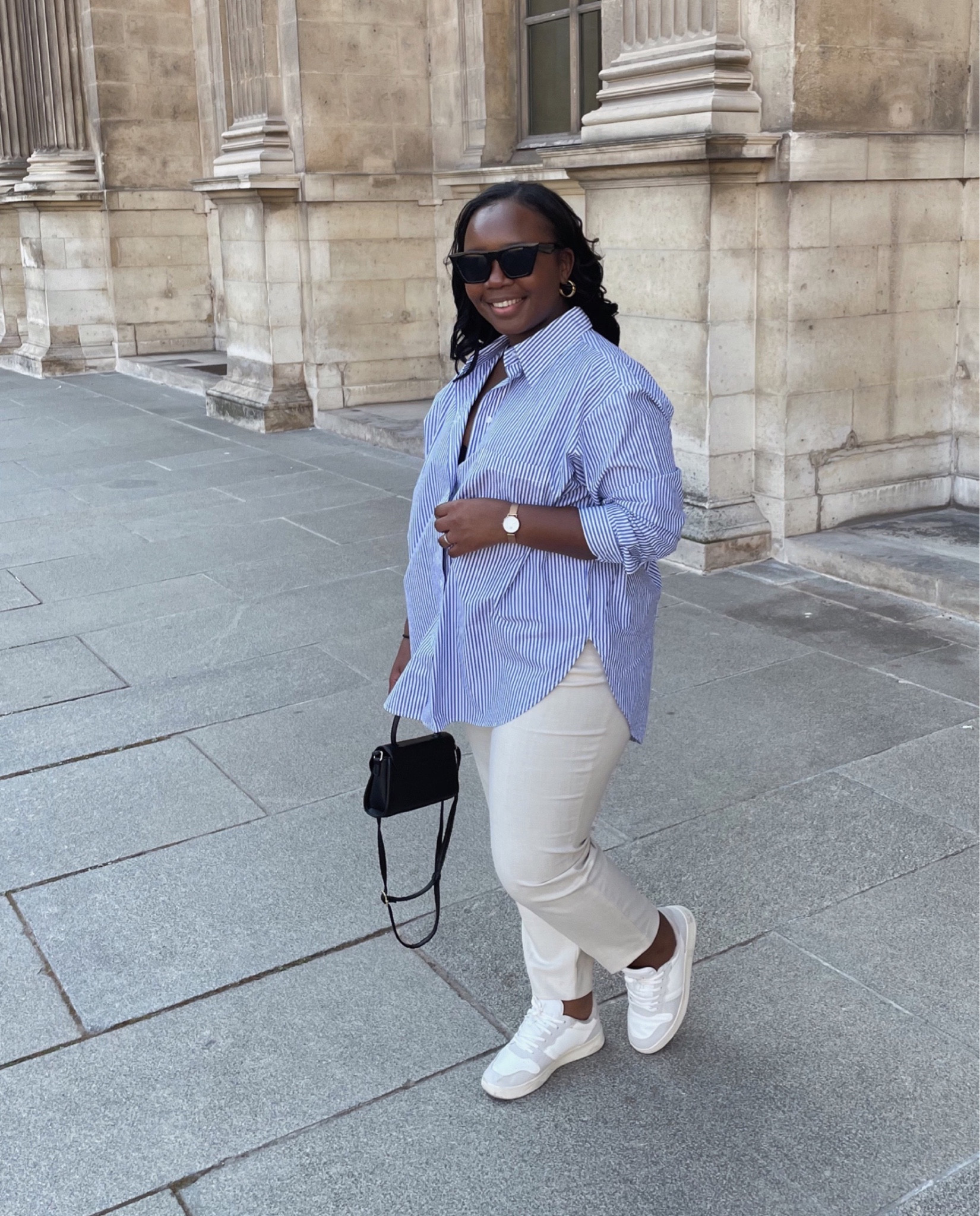 Vacation Outfit, Parisian Style, Poplin Shirt and Chinos, Smart Casual Outfit. Spring Outfits. H&M finds. Old Navy finds.

#LTKunder100 #LTKSeasonal #LTKsalealert