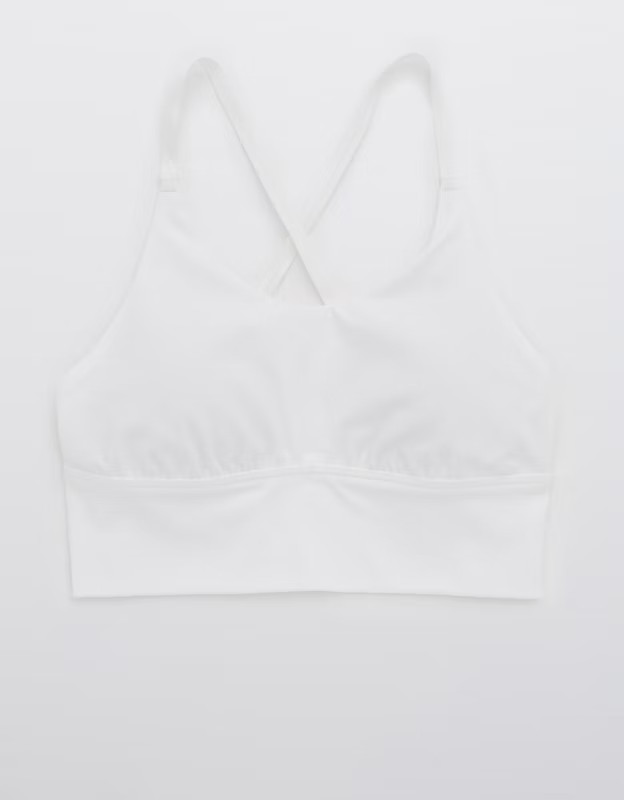 OFFLINE Real Me Strappy Back Sports Bra | American Eagle Outfitters (US & CA)