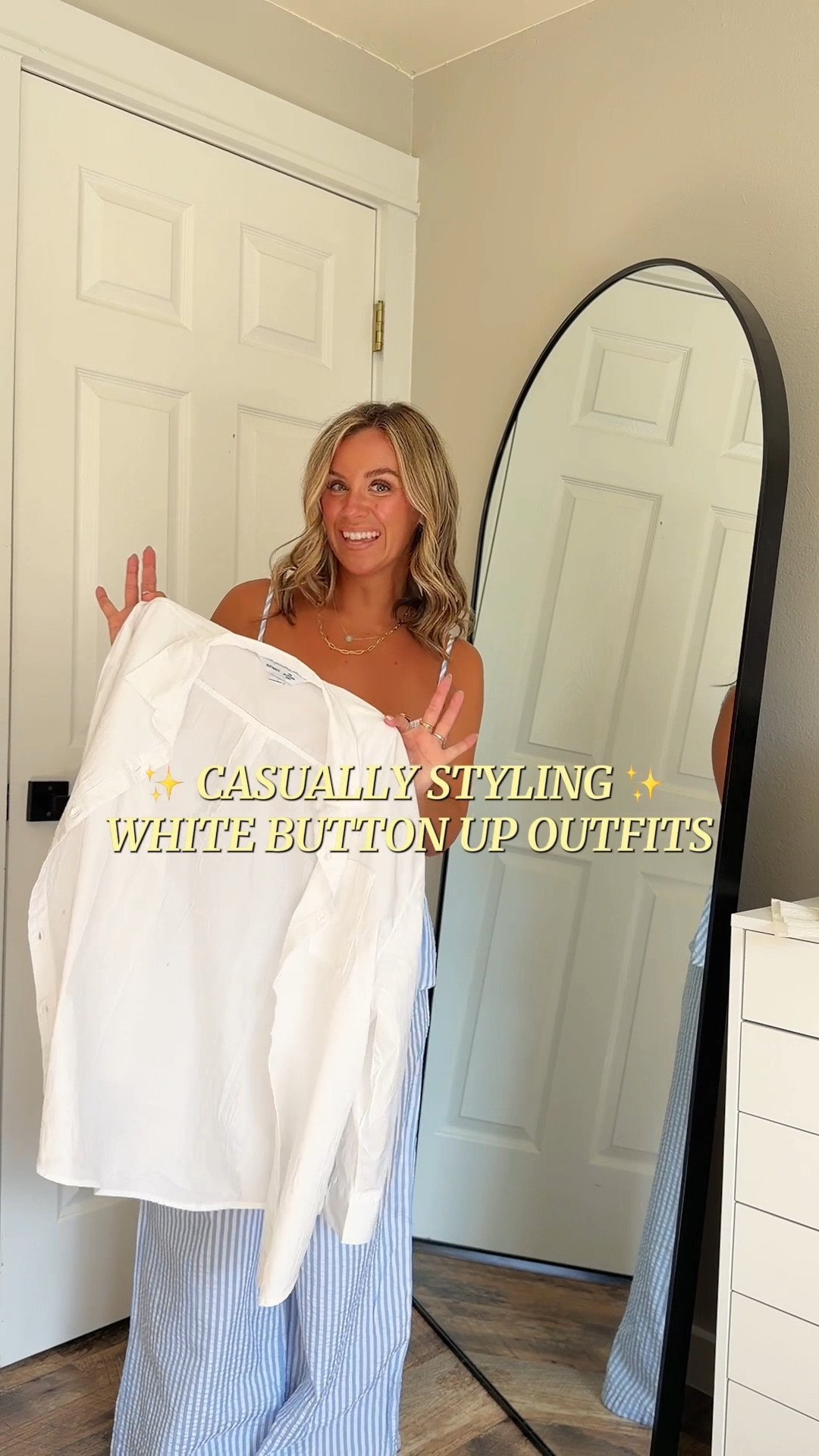 A classic white button down is a must 🤍 
Top: M 

Spring outfits, spring outfit Inspo, classic outfits, beach outfit Inspo 

#LTKSpringSale #LTKU #LTKootd