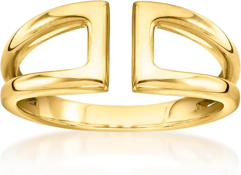 Pure Collection by Ross-Simons 18kt Gold Vermeil Open-Space Cuff Ring | Amazon (US)