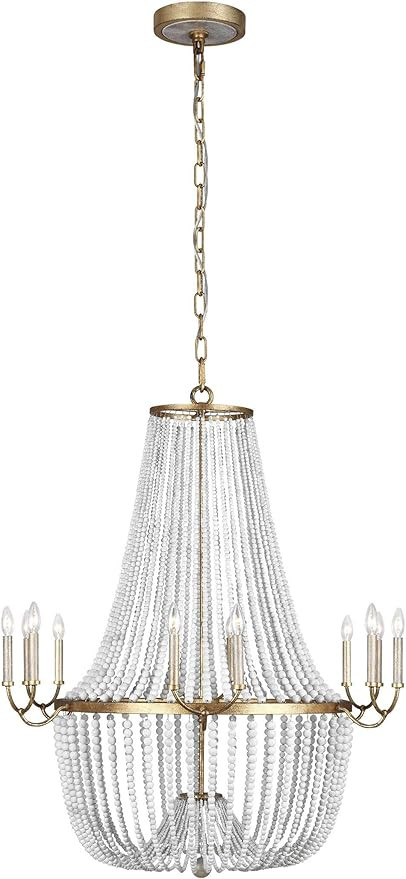 Feiss F3281/12ADB Marielle Large French Country Chandelier, 12-Light 720 Watts (46"H x 41"W), Ant... | Amazon (US)