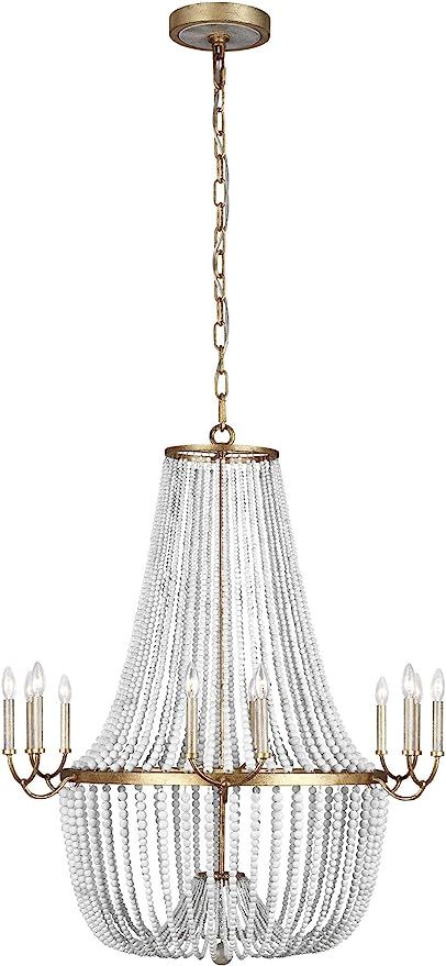 Feiss F3281/12ADB Marielle Large French Country Chandelier, 12-Light 720 Watts (46"H x 41"W), Ant... | Amazon (US)