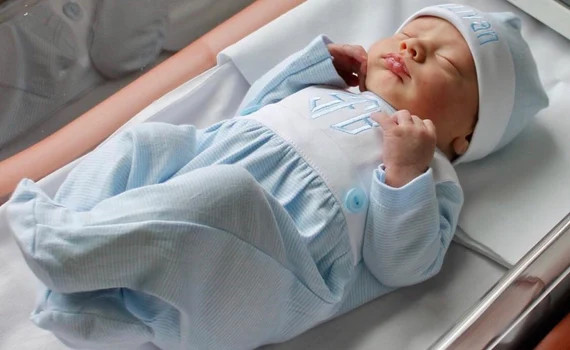 Baby Boy Coming Home Outfit Monogrammed Footie Romper | Etsy | Etsy (US)