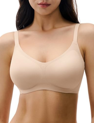 Women's Wireless Push Up Bra Seamless Comfortable Bras No Underwire Full Coverage Everyday Bralet... | Amazon (US)