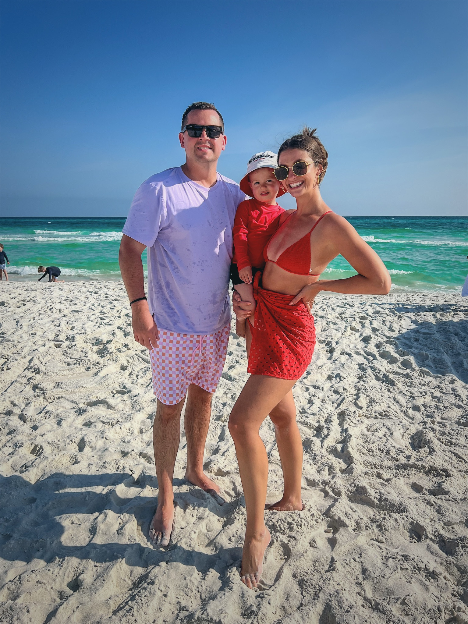 The best 5 days at our happy place ☀️👙🏖️ It’s crazy what a difference a year makes with littles! I feel like Liam really thrived this year which was so much fun to watch. He might end up loving the beach just as much as his mama 🥰 My swimsuit is super cute for MDW or the 4th of July! The red is super vibrant in person! Shane’s trunks actually come in a family matching set that we have - so I linked those too! All sizing is true to size. 

#LTKswim #LTKfamily #LTKkids