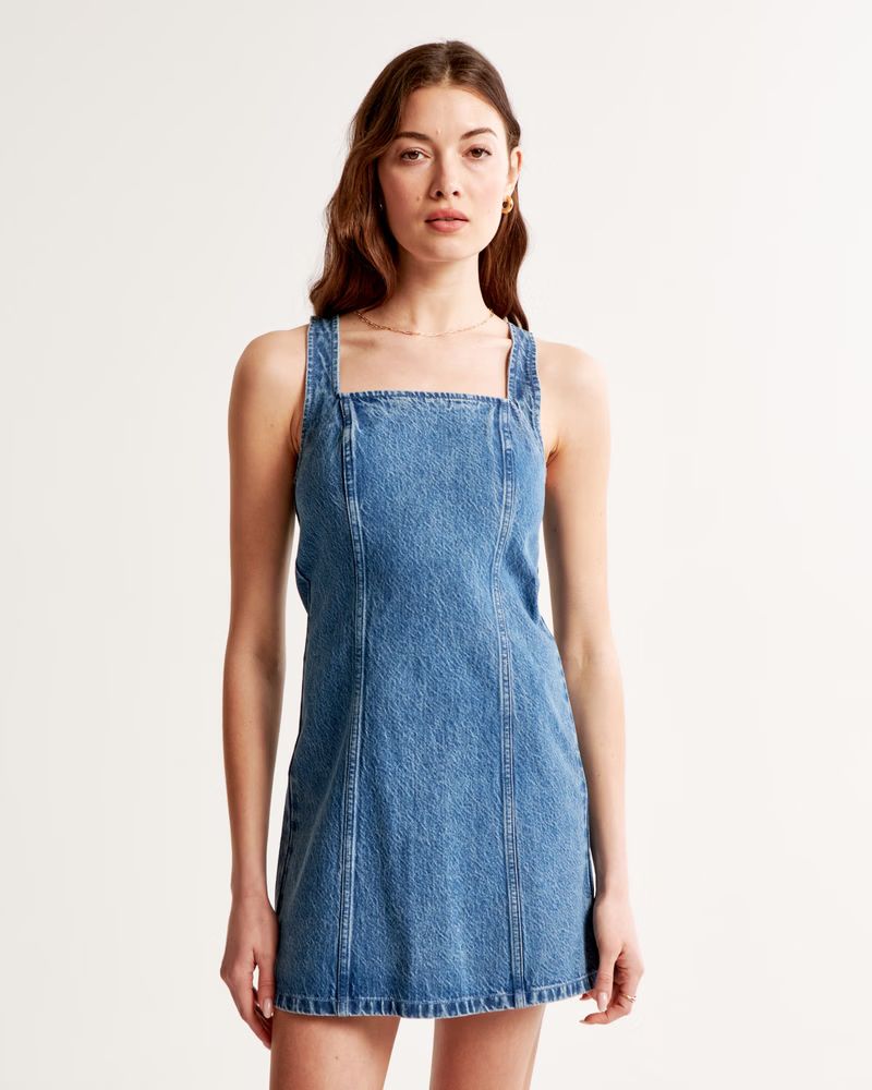 Denim Mini Dress | Abercrombie & Fitch (US)