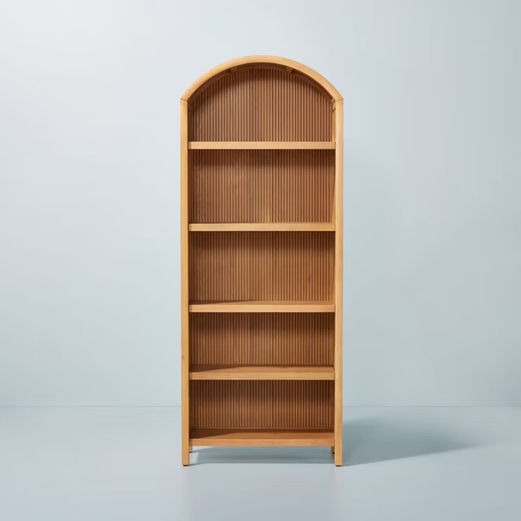Grooved Wood Arch Bookcase - Hearth & Hand™ with Magnolia | Target