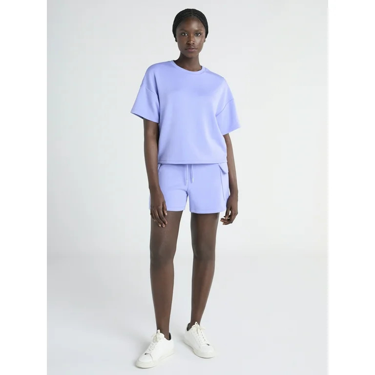 Scoop Women's and Women’s Plus Ultimate ScubaKnit Boxy Tee, Sizes XS-4X | Walmart (US)