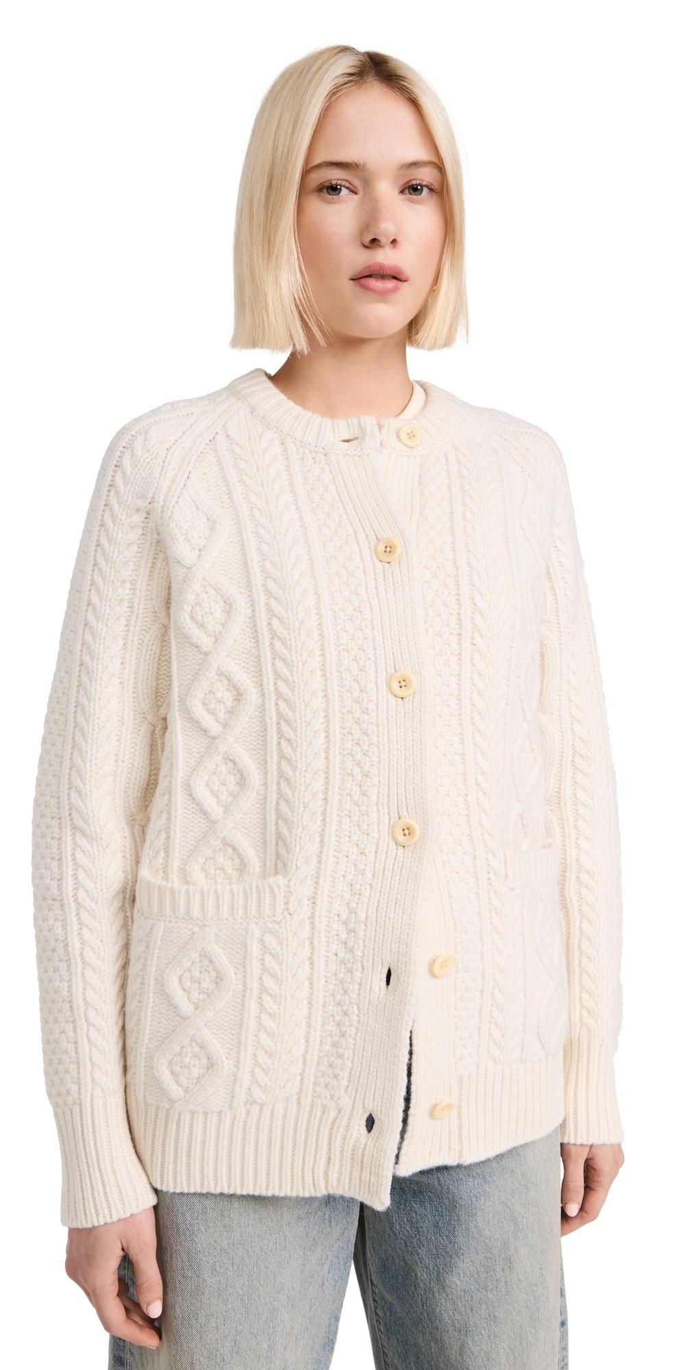 Alex Mill Kai Sweater In Wool Cotton Ivory XS | Shopbop