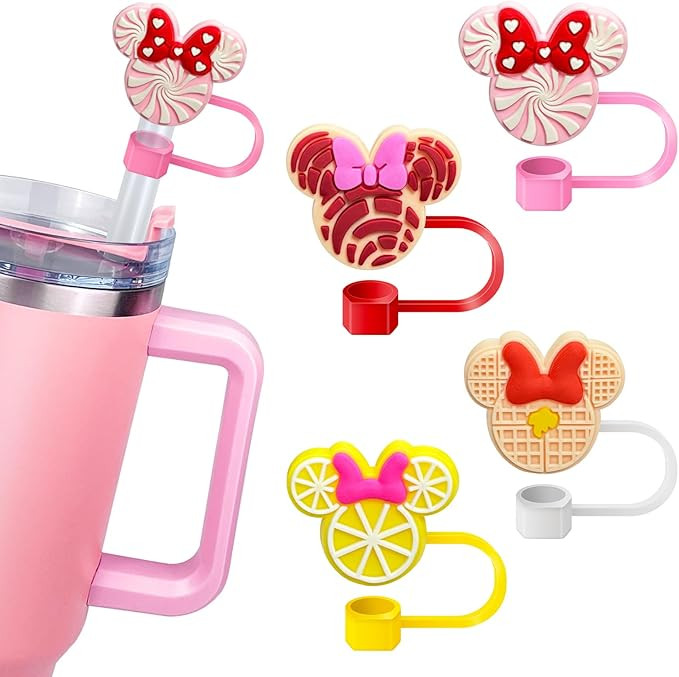 Cartoon Dessert Straw Covers Cap for Stanley Cup, 10mm Straw Covers Cap for Stanley Tumblers Acce... | Amazon (US)